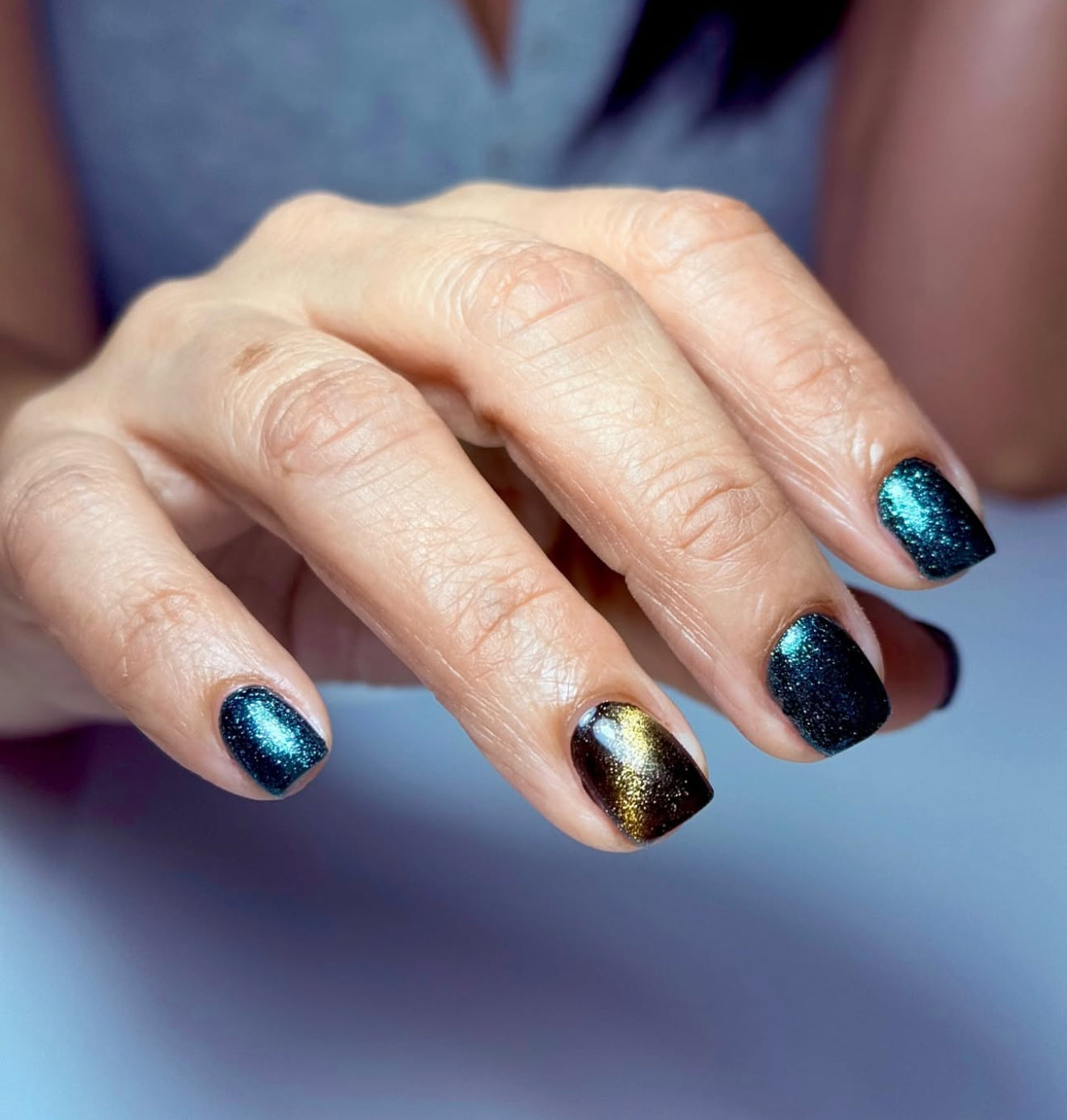 Gel Polish Glitter Green