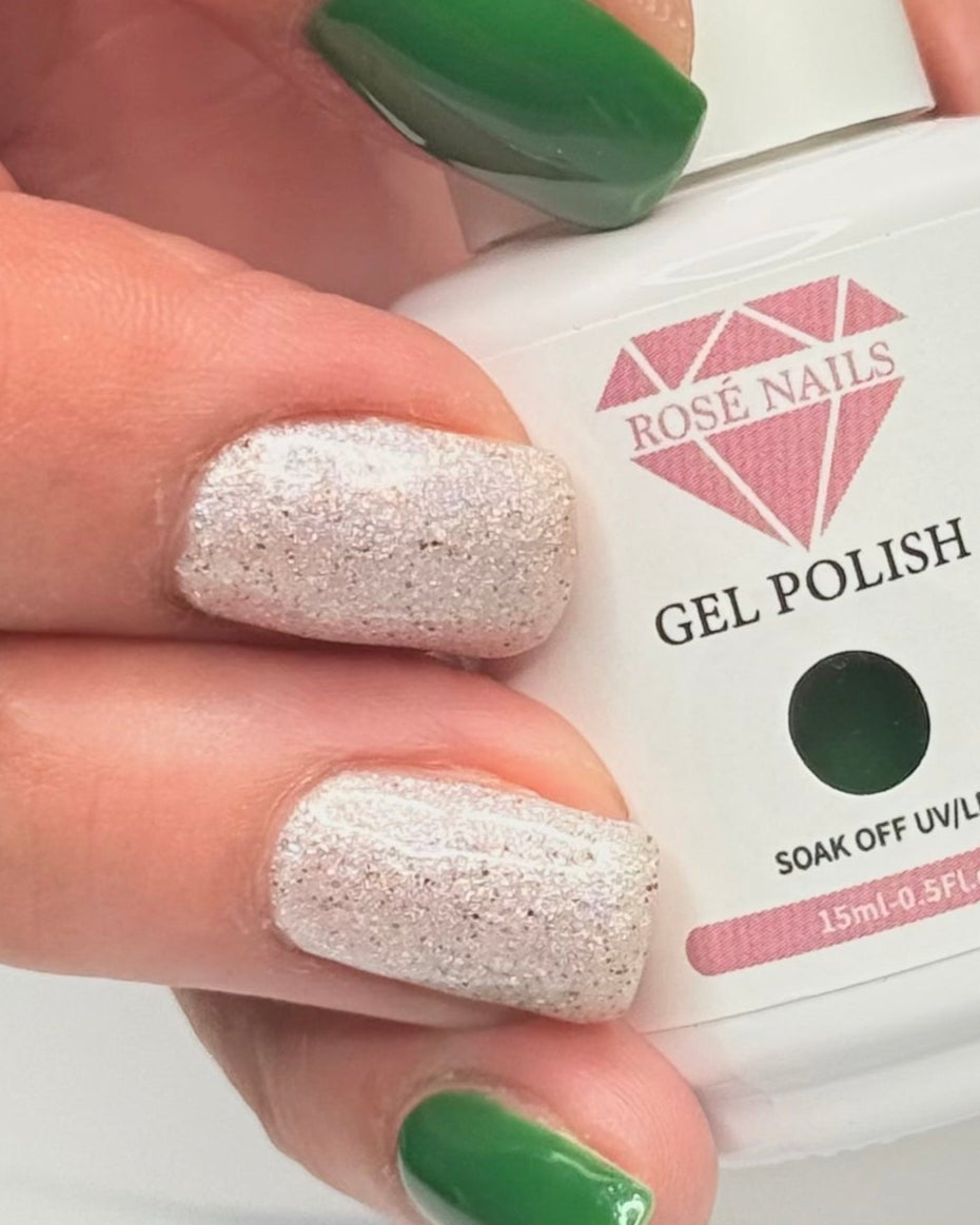 Gel Polish Glitter Silver