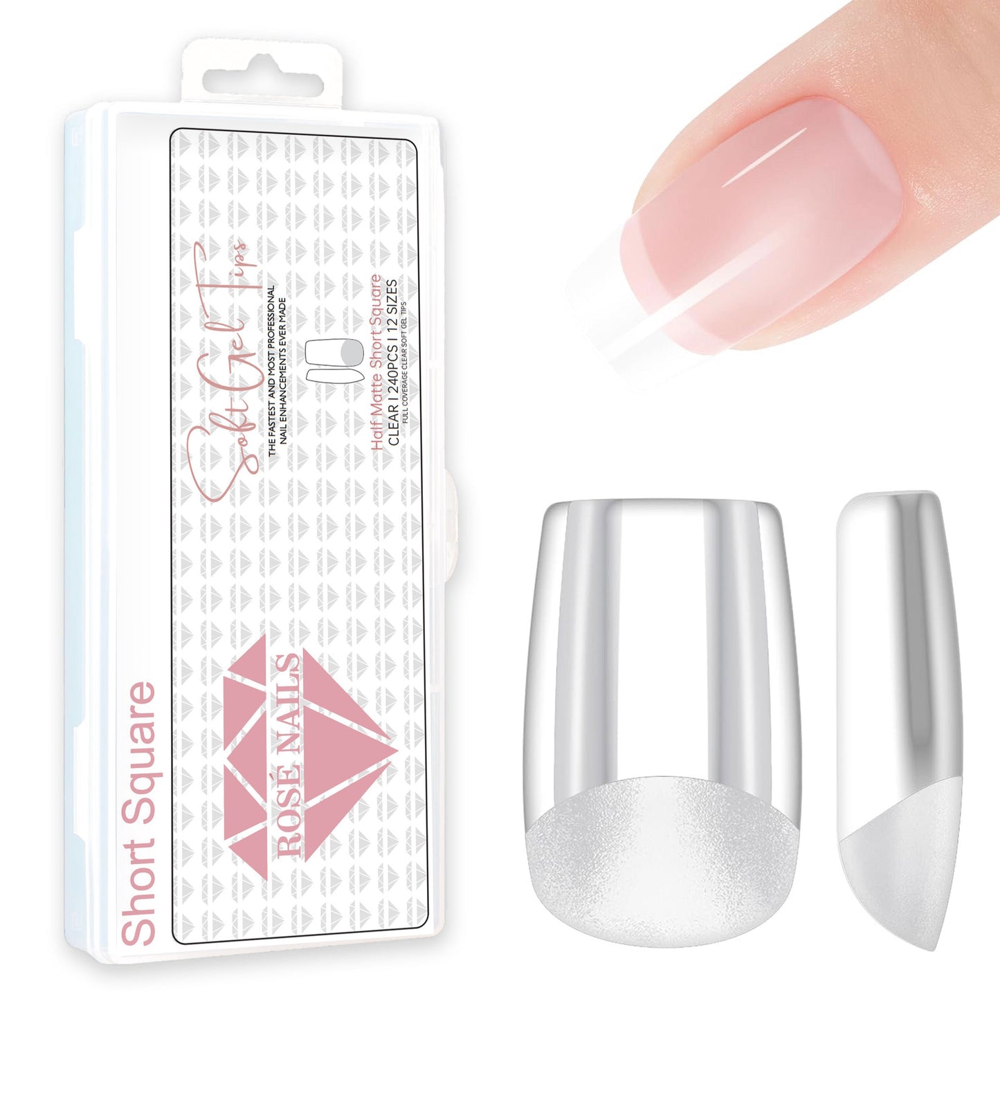 Half Matte Short Square Box