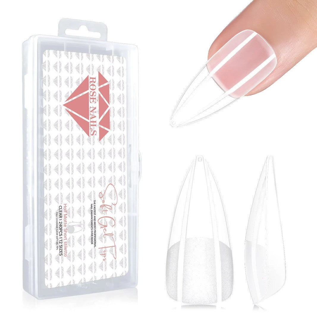 Halft Matte Short Stiletto